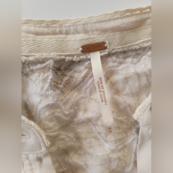 Free People Boho hippie half button down s/m top - Picture 8 of 14